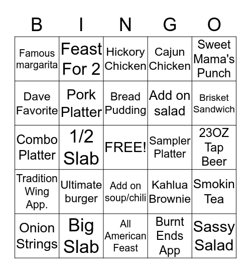 Famous Bingo Card