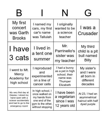 Guess Who - Teacher Edition Bingo Card