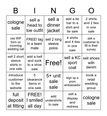 SPRING FUN Bingo Card