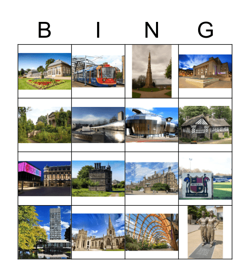 UK Network - Sheffield Bingo Card