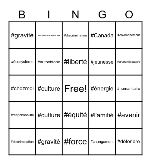 BINGO! Bingo Card