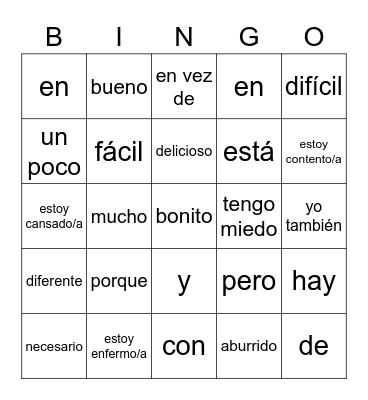 End of Year Review 1 Bingo Card