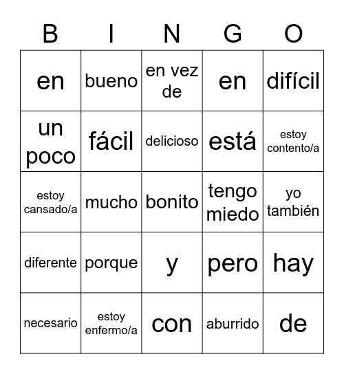 End of Year Review 1 Bingo Card