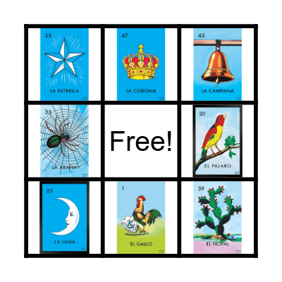 Loteria Bingo Card