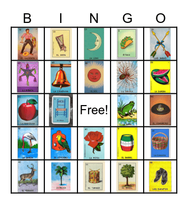 LOTERIA Bingo Card