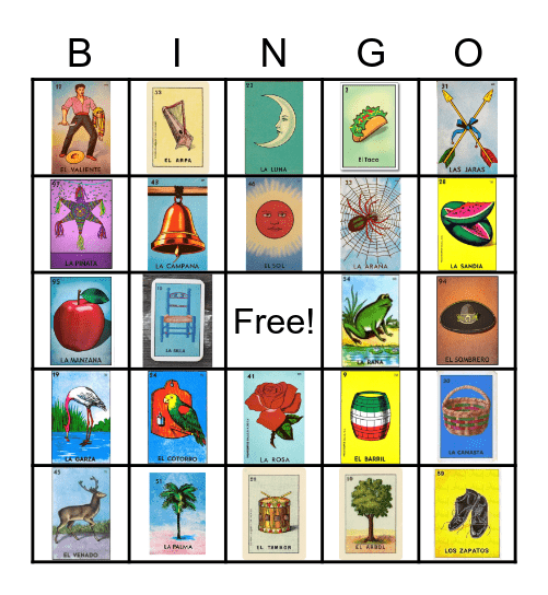 LOTERIA Bingo Card