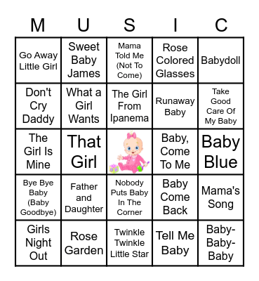 BABY BINGO Card