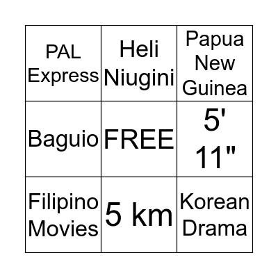 REB & GAY'S BINGO Card