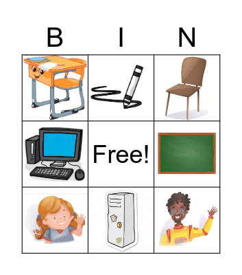 MY CLASSROOM BINGO Card