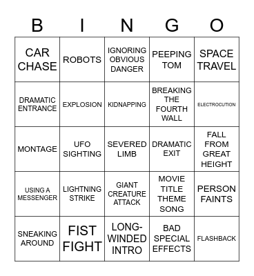 BINGOFLIX! Sgt. Pepper Bingo Card