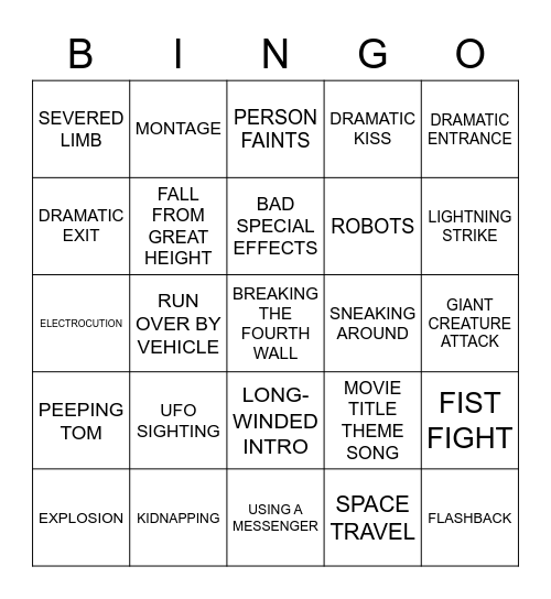 BINGOFLIX! Sgt. Pepper Bingo Card