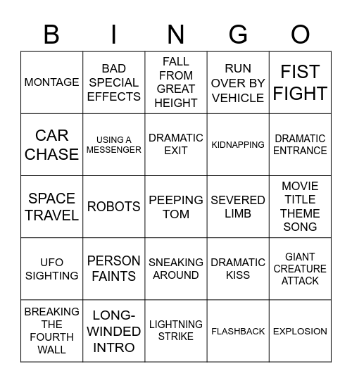 BINGOFLIX! Sgt. Pepper Bingo Card