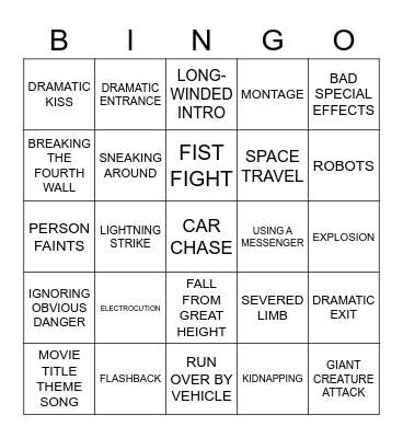 BINGOFLIX! Sgt. Pepper Bingo Card