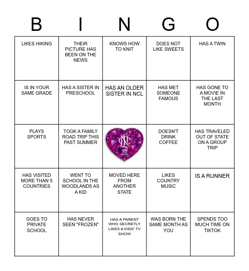 ICEBREAKER BINGO Card