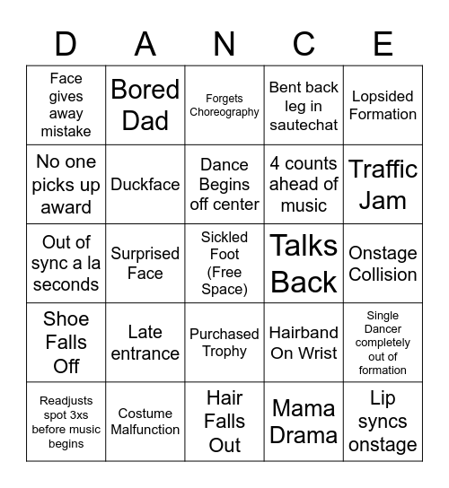 LADC Bingo Card