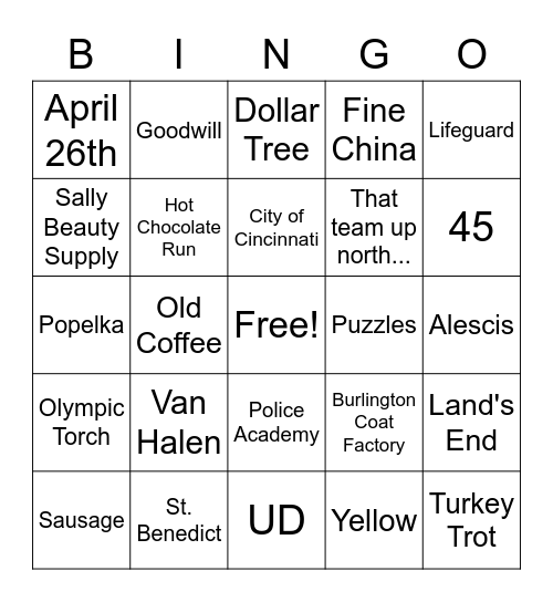 Happy Birthday Ann! Bingo Card
