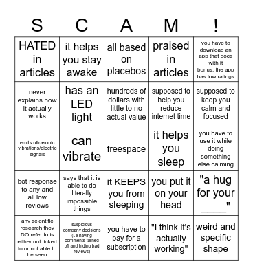 suspicious mental health products bingo Card