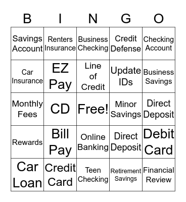 Raffle Solutions Game Bingo Card