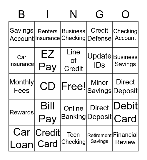 Raffle Solutions Game Bingo Card