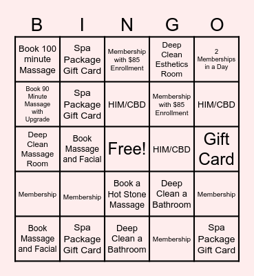 Mother's Day Bingo Card