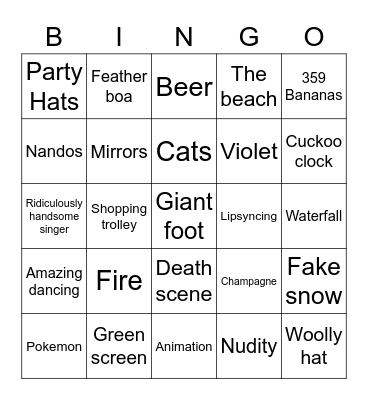 Hayleyvision Bingo 2023 Bingo Card