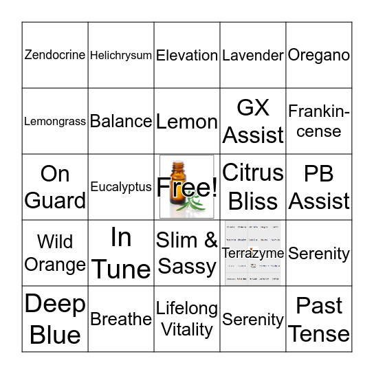 Empowered Living Drop by Drop, dōTERRA BINGO Card