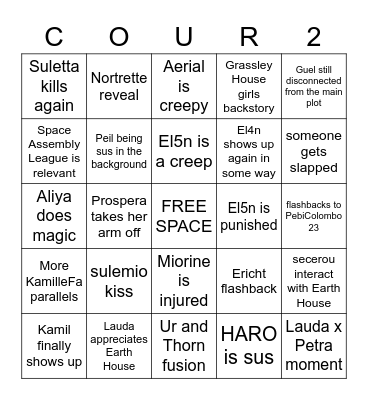 G-Witch ep16-18 bingo Card