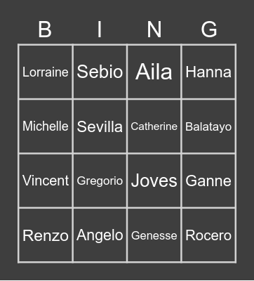 Reproductive System Bingo Card