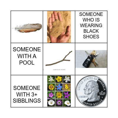 SCAVANGER HUNT Bingo Card