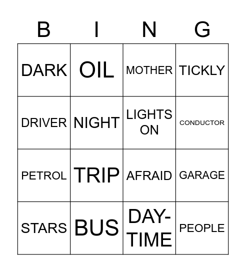 FINAL SHOW Bingo Card