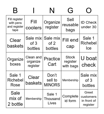 Front End Bingo Card