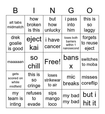 kele bingo Card