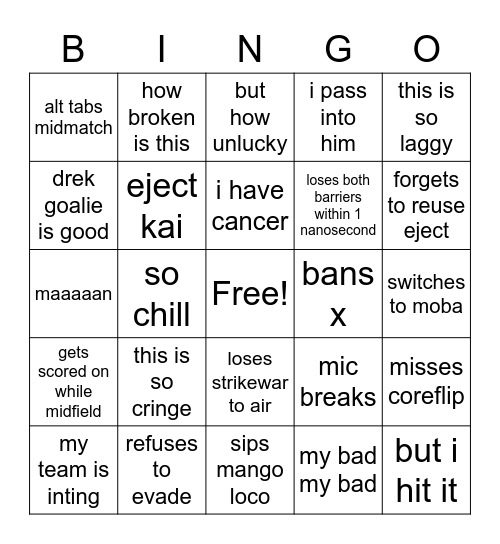 kele bingo Card