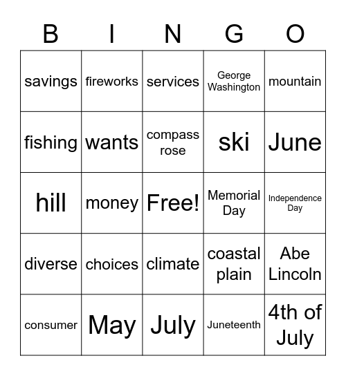 Q4 SS Bingo Card