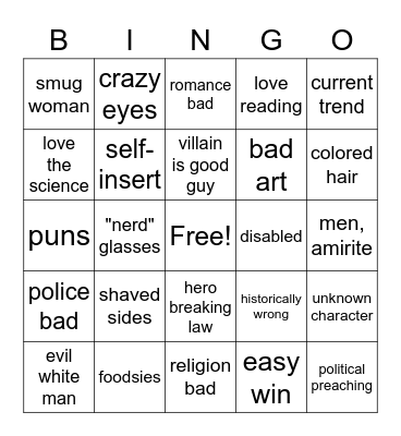 Women of Marvel Bingo Card