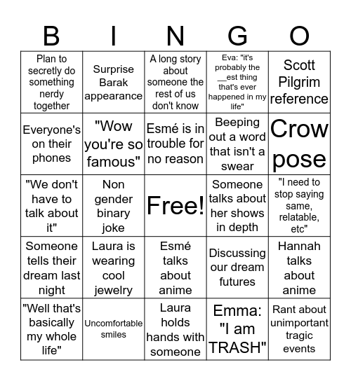 halauemvamé bingo Card