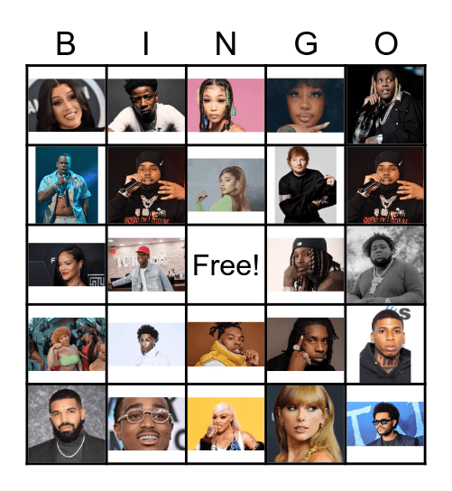 Music Bingo Card