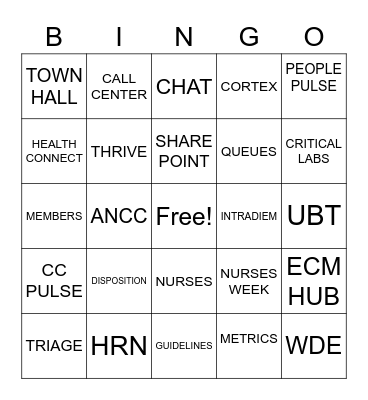 ADVICE BINGO Card