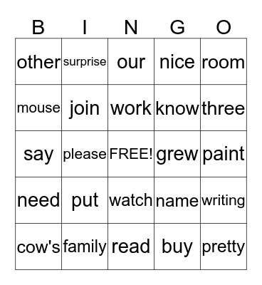 Theme 4 Part 2 Bingo Card