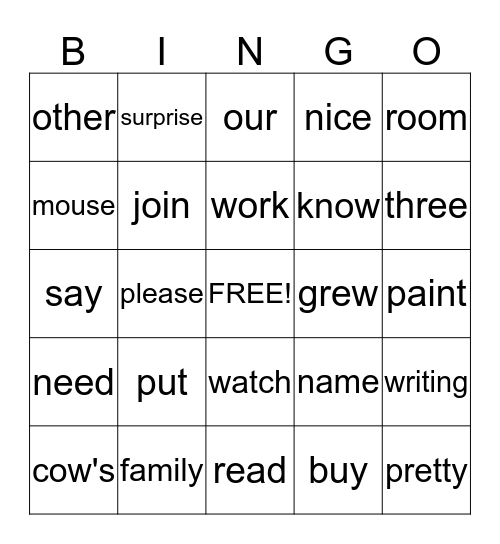 Theme 4 Part 2 Bingo Card
