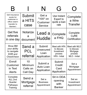 CEB BINGO Card