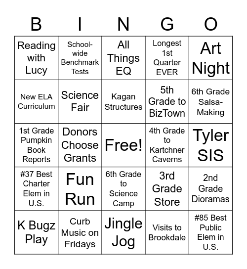 BBS 2022-2023 Bingo Card