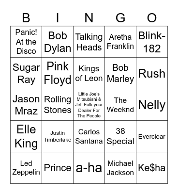 Office Radio Bingo 2.0 Bingo Card