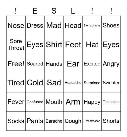 Unit 4 Review Bingo Card