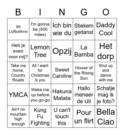 BRINKIES RETRAITE Bingo Card