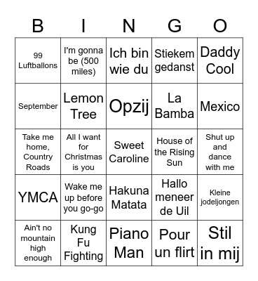 BRINKIES RETRAITE Bingo Card