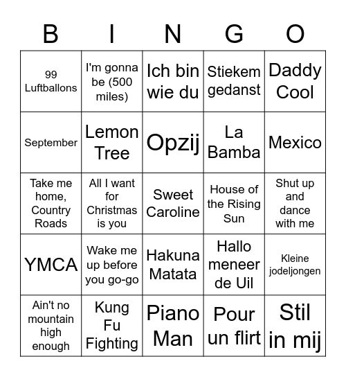 BRINKIES RETRAITE Bingo Card