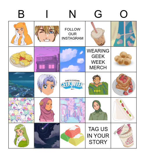 MANGA BINGO Card