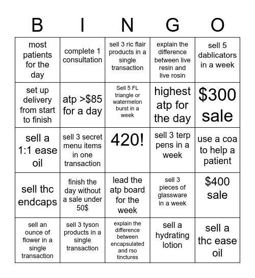 ATP BINGO PT. 2 Bingo Card