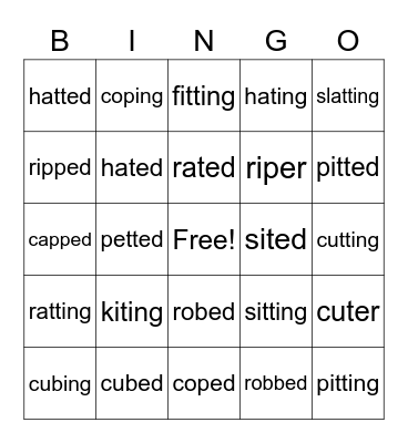 To Double or Not Bingo Card